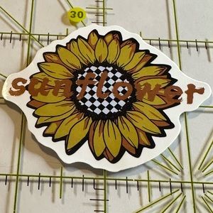 •Brand New• Sunflower Aesthetic Waterproof Sticker